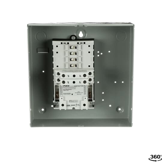 ABB CR463L40ANA10A0 Enclosed Lighting Contactor - Versatile 30A Solution with 2-12 Poles and Easy Configuration