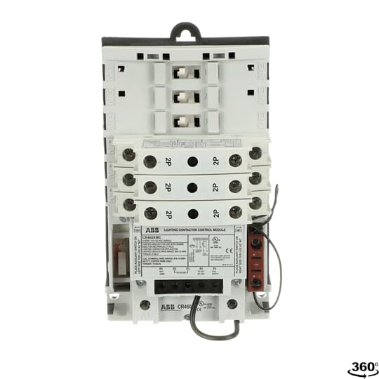 ABB CR463M60CJA Lighting Contactor-Open, 30 Amp, Modular Design with 6 NO Poles, 2-Wire 120V Coil System