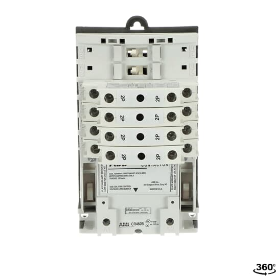 ABB CR463L80ANA Lighting Contactor-Open, 30A Capacity, 2-12 Poles, Electrically Held with Contact Position Indication and Easy Configuration Options
