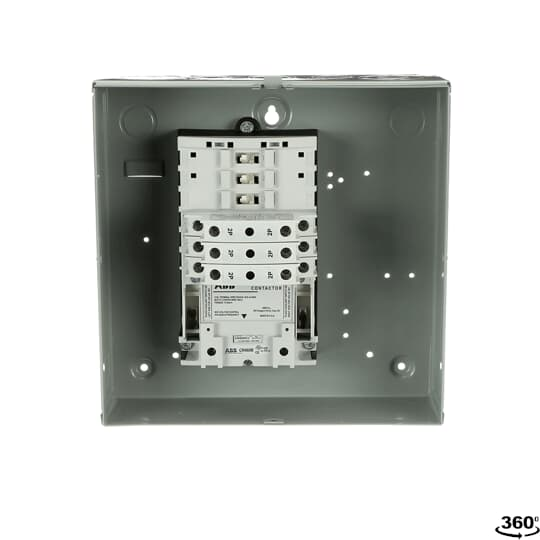 ABB CR463L60AJA10A0 Enclosed Lighting Contactor - 30A, 2-12 Poles, Versatile Circuit Management Solution