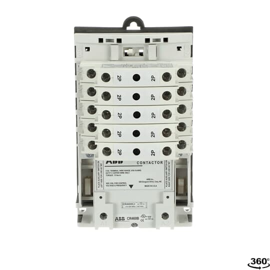 ABB CR463LB0AJA Lighting Contactor-Open, 30A Capacity, 2-12 Poles, Electrically Held with Contact Position Indication and Easy Configuration Options