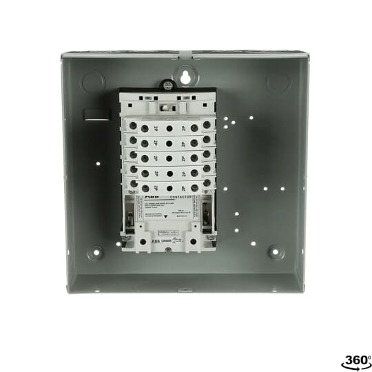 ABB CR463LB0AJA10A0 Lighting Contactor-Enclosed, 30A Capacity, 2-12 Poles, Electrically Held with Contact Position Indication and Easy Installation