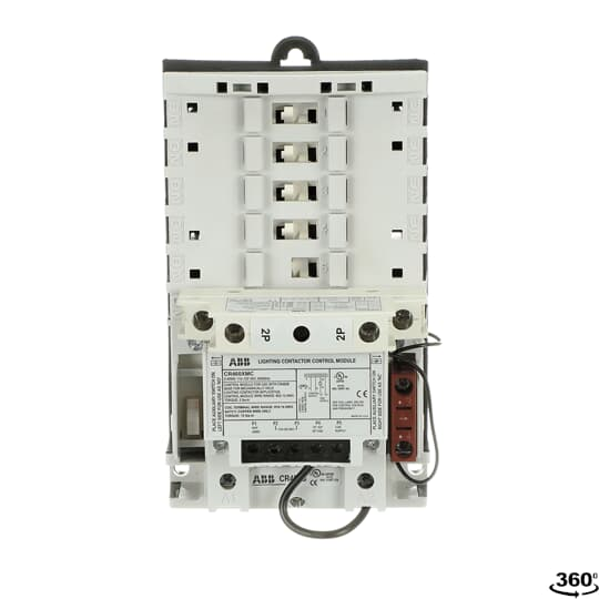 ABB CR463M20CJA Lighting Contactor-Open, 30 Amp, Modular Design, 2-12 Power Poles, 24-277 VAC/DC Compatibility