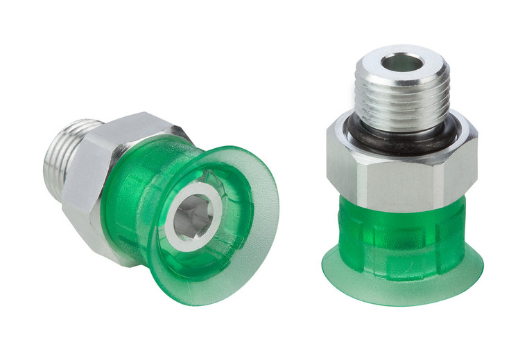 Schmalz SPF-10-ED-65-M5-AG Flat suction cup (round) for dynamic handling of cardboard and rigid packaging