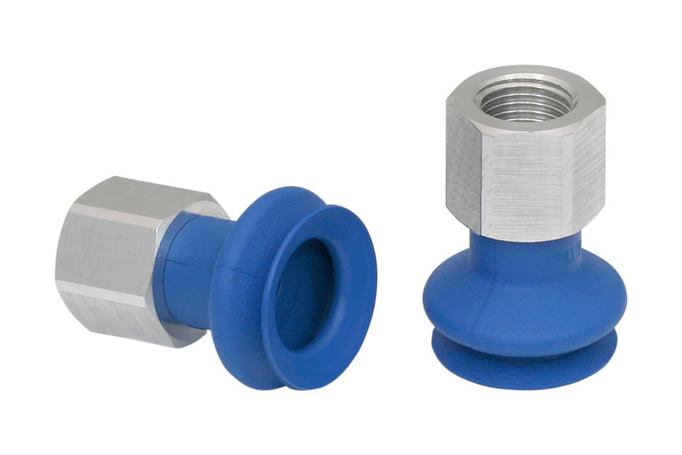 Schmalz FSGA-20-HT1-60-G1/8-IG Bellows suction cup (round) with optimal adaptation to uneven surfaces