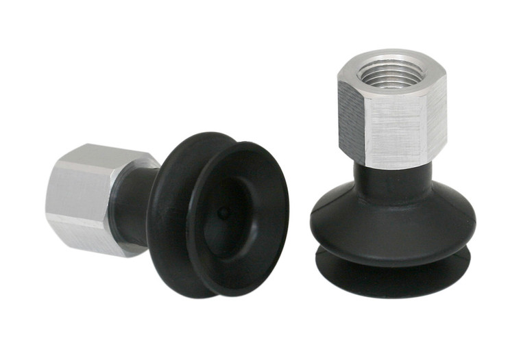 Schmalz FSGA-22-NBR-55-G1/8-IG Bellows suction cup (round) with optimal adaptation to uneven surfaces