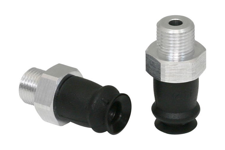 Schmalz FSGA-11-NBR-55-G1/8-AG Bellows suction cup (round) with optimal adaptation to uneven surfaces