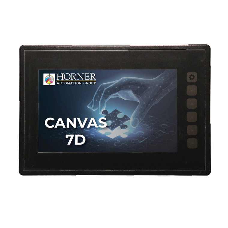 Horner Automation HE-CV-070D-00-22 Canvas 7D Controller 7, no built in IO, dual Ethernet and dual CAN with Display Heater