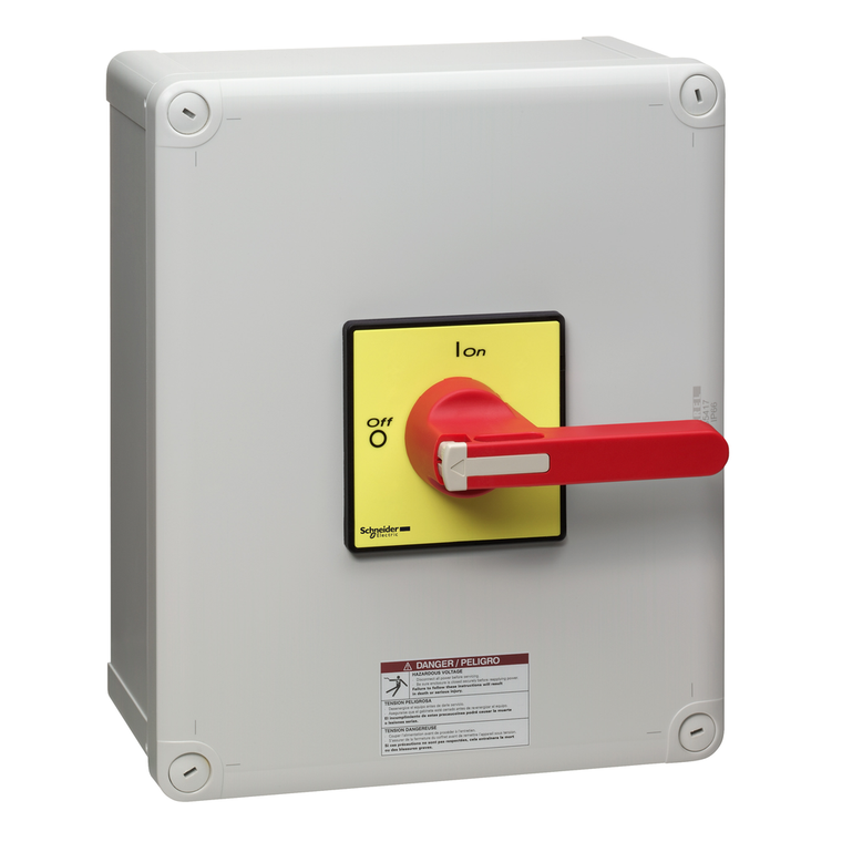 Schneider Electric VC6GUN TeSys Vario enclosed, emergency switch disconnector, 115A, UL/CSA, long handle