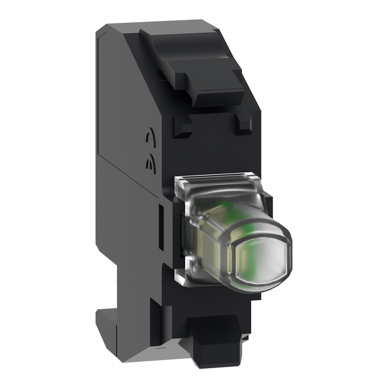 Schneider Electric ZBVG14 Light block, Harmony XB4, Harmony XB5, for head 22mm, universal LED, plug-in connector, 110...120V