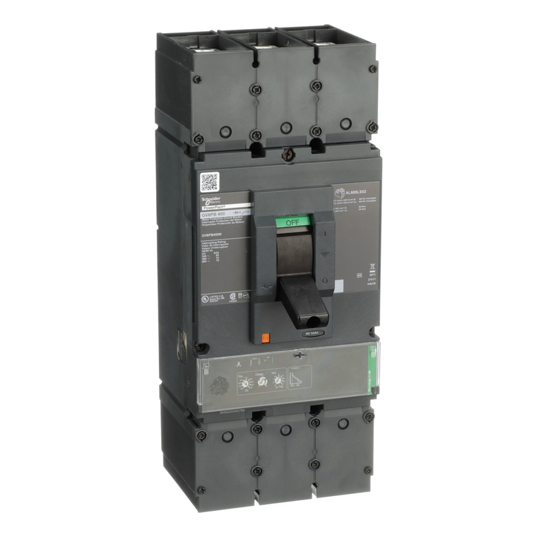Schneider Electric GV6PB400N TeSys Motor Protection Circuit Breaker, 400A, 3P, 600V, 18kA