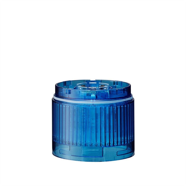 Patlite LR6-E-BR+B0962 60mm diameter Blue LED unit for 4-pin or 5-pin M12 connector LR6 Signal Tower using Red control pin; Special Order: No cancellation, no return