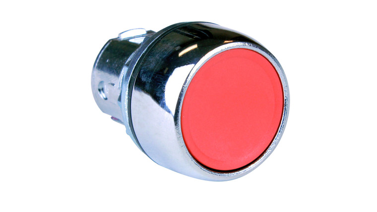 Sprecher + Schuh D7M-F4MX12 Push Button Flush Momentary Red Metal Latch 1NO 2NC UL Type 4/13 IP66