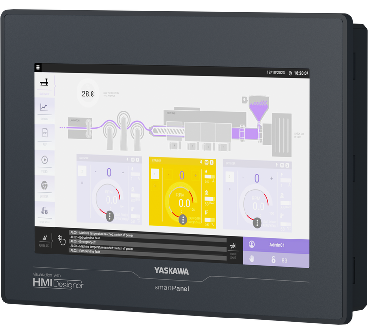Yaskawa HA1-A1A41-0 10" SmartPanel with HMI Runtime