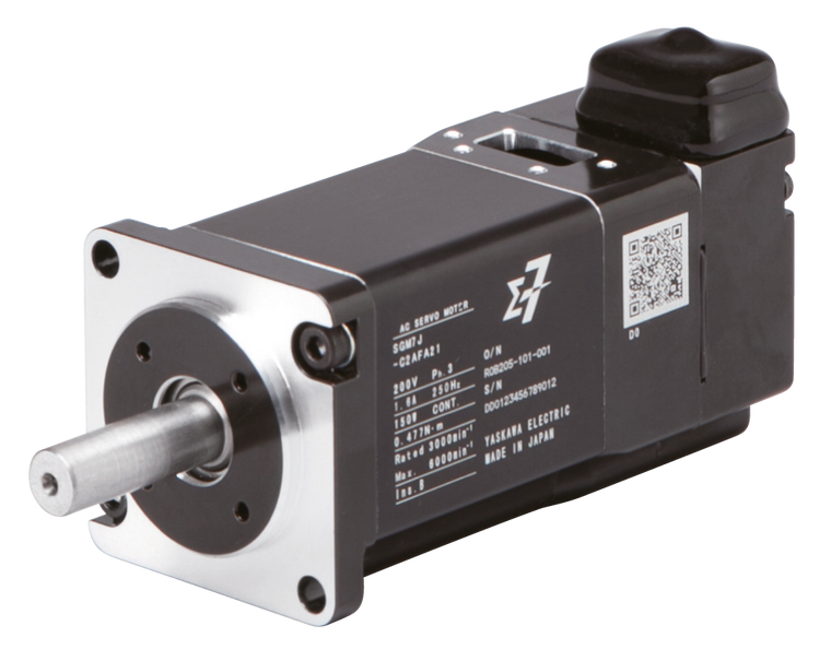 Yaskawa SGM7J-06A6A61 S7 Motor 600W 200V Battery-Less Absolute Encoder Keyed Tapered Shaft