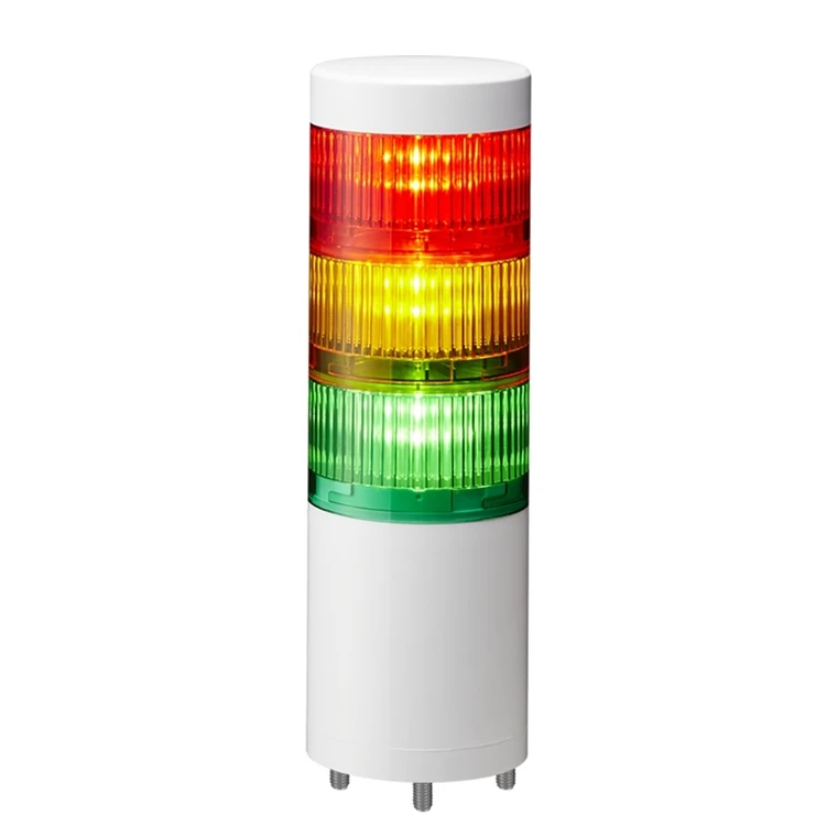 Patlite LR7 Signal Tower Assemblies — 70mm LED, Pre-Assembled Industrial Signal Tower