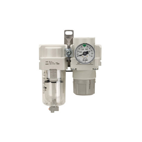 SMC - AC40B-04 - AC40B-04 Filter Regulator Unit, Two-Piece, Relief Valve, 5??m Filter, +1.5MPaProof Press., 1/2 Female Rc Threaded" Port