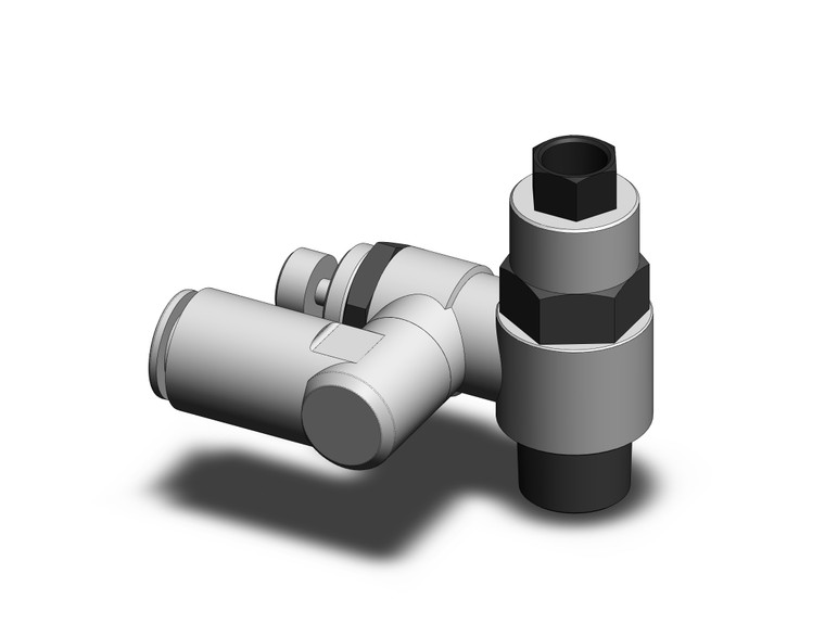 SMC ASP530F-03-10S flow control w/check valve pilot operated speed controller