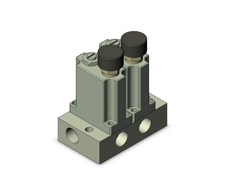 SMC NARM1000-2B1-N01G regulator, mfld w/gauges