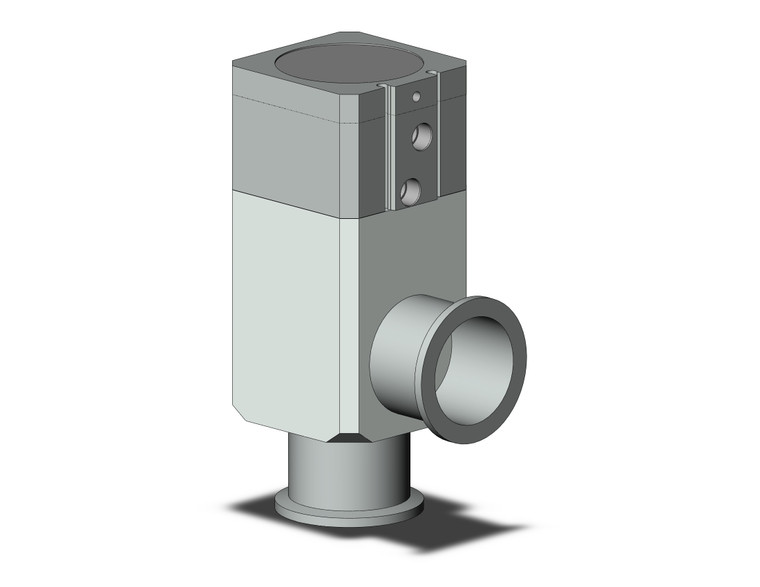 SMC XLD-40 Aluminum, High Vacuum Angle Valve