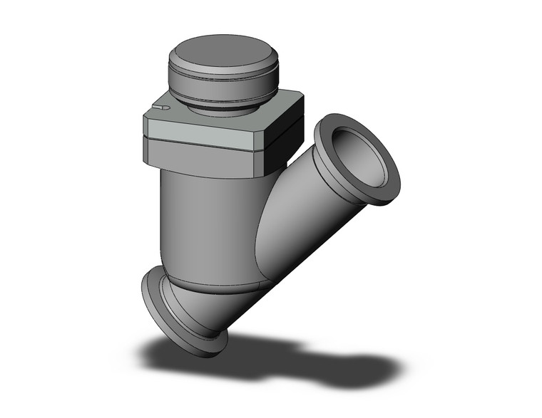 SMC XYH-25 S.S. High Vacuum In-Line Valve