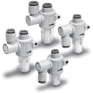 SMC ZFB101-05 air suction filter w/one touch fittings