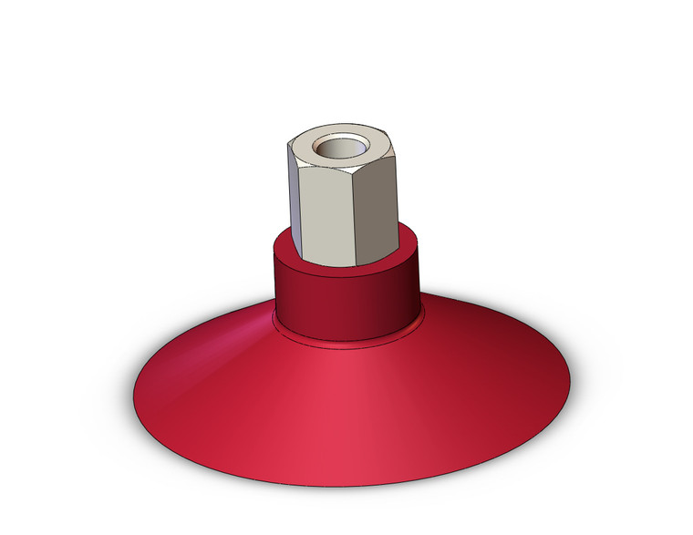 SMC ZPT50UN-B6 Vacuum Pad, Without Buffer