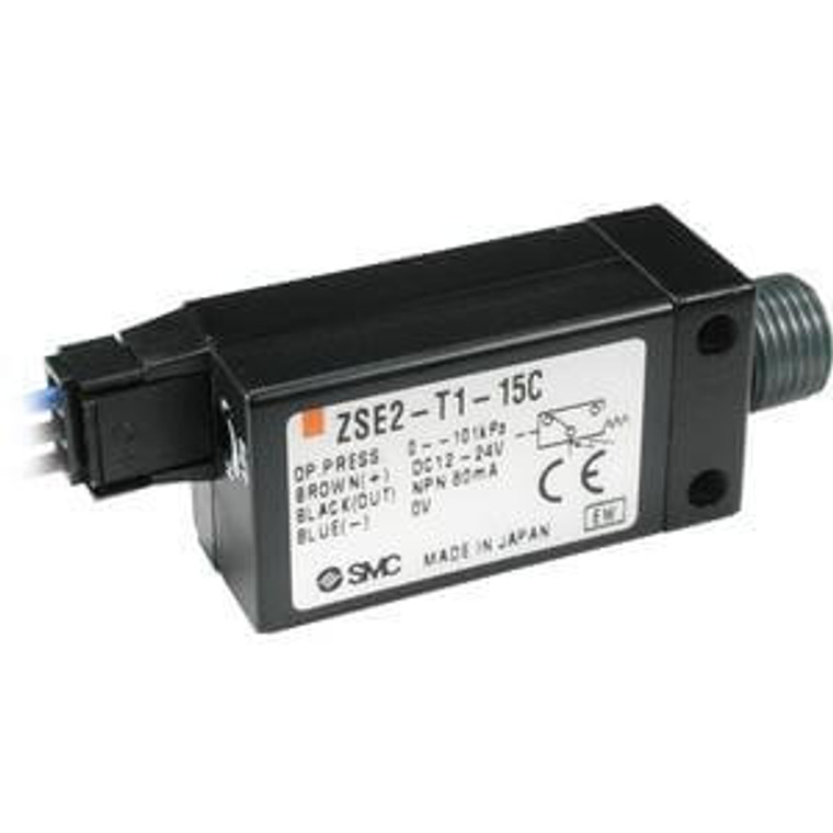 SMC ZSE2-01-15CN Compact Pressure Switch
