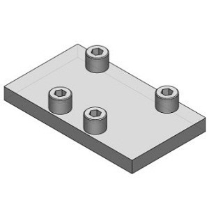 SMC AXT502-9A Blanking Plate Assembly