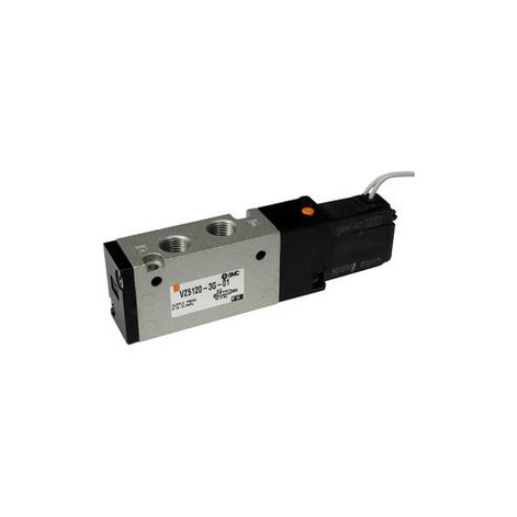 SMC - NVZ5143-3DZ - SMC?« NVZ5143-3DZ Air Control Valve, Base Mounted, 4-Way, 1 Solenoid, 2 Positions, 110 V ac (50/60 Hz) Supply Voltage