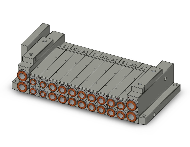 SMC SS5V2-W10S10D-10B-N7 4/5 Port Solenoid Valve