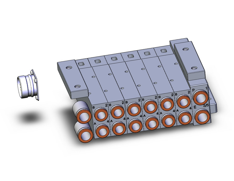 SMC SS5V3-W10CD-06B-C10 4/5 Port Solenoid Valve