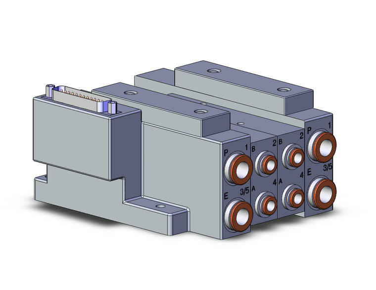 SMC SS5V3-10FD1-02B-N7 Ss5V 02 Station Manifold, Tie-Rod Base