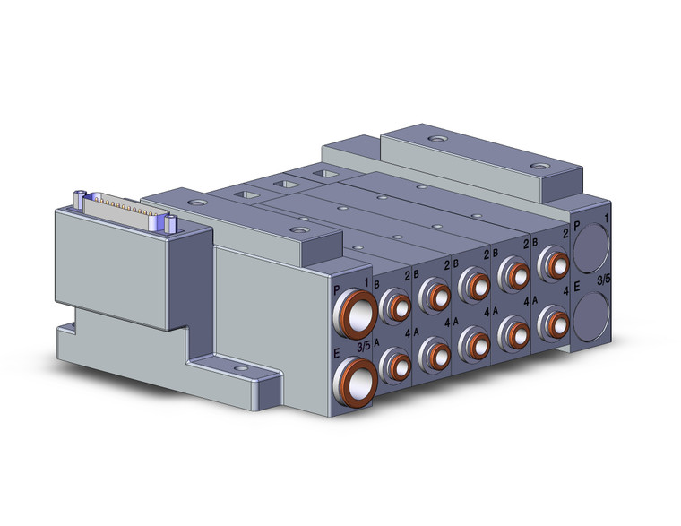 SMC SS5V3-10FD1-05D-C6 Ss5V 05 Station Manifold, Tie-Rod Base