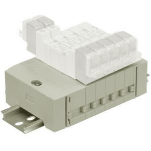 SMC SS5Y3-45-17B-N7 SY3000·5000 Series 5 Port Solenoid Valve Base Mounted Manifold Stacking Type/DIN Rail Mounted/Individual Wiring Type45