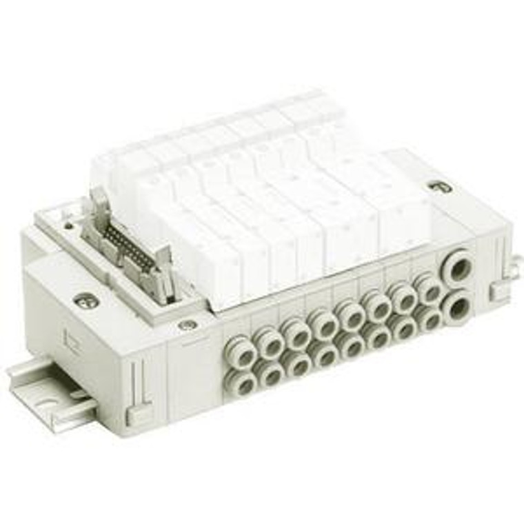 SMC SS5Y3-45PU-12B-N7 SY3000·5000 Series 5 Port Solenoid Valve Base Mounted Manifold Stacking Type/DIN Rail Mounted/Plug-in Type45P