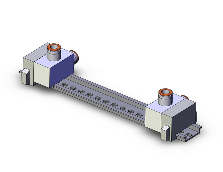 SMC SS5Y5-60-09B 4/5 port solenoid valve mfld, body pt, cassette
