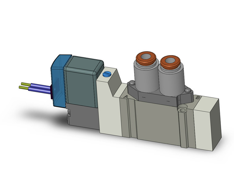 SMC SY3120-5GSD-C4 4/5 port solenoid valve valve, sgl sol, body pt (dc)