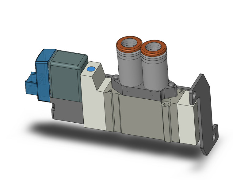 SMC SY3120-5LOZ-N7-F1 4/5 port solenoid valve valve, sgl sol, body pt (dc)
