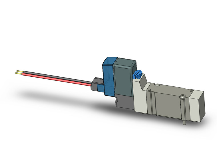 SMC SY3140-3LZE Valve, Sgl Sol, Base Mt (Ac)