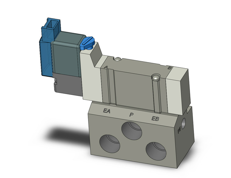 SMC SY3140-5MOUE-01 Valve, Sgl Sol, Base Mt (Dc)