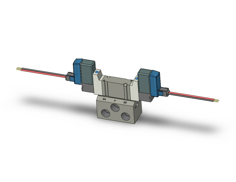 SMC SY3240-3LZ-01T Valve, Dbl Sol, Base Mt (Ac)