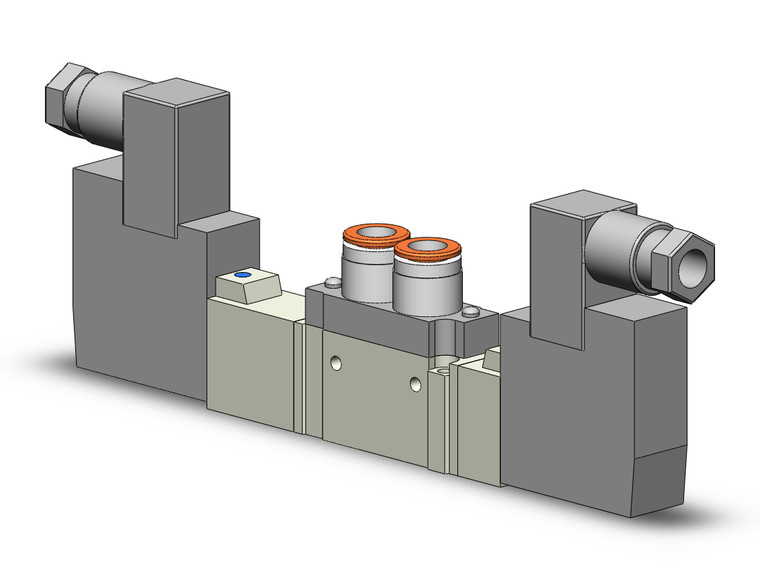 SMC SY5320-3DZ-C8 Valve, Dbl Sol, Body Pt, Din