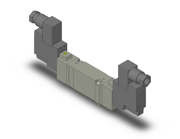 SMC SY7240-3DZ Valve, Dbl Sol, Base Mt, Din