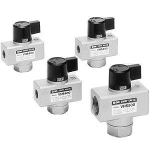 SMC VHS401-04-X1 VHS400·500 Series Residual Pressure Relief 3 Port Hand Valve
