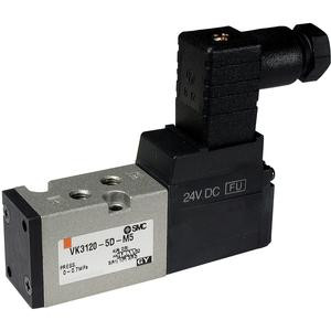 SMC VK3120Y-5DZ-01-F 5 Port Sol Valve Poppet Type, Body Port