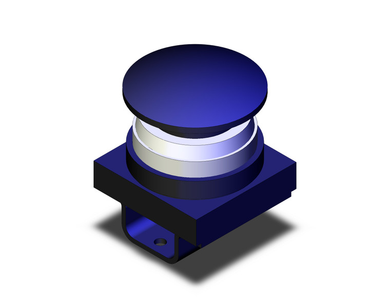 SMC VM-30AB Push Button, Mushroom (Black)