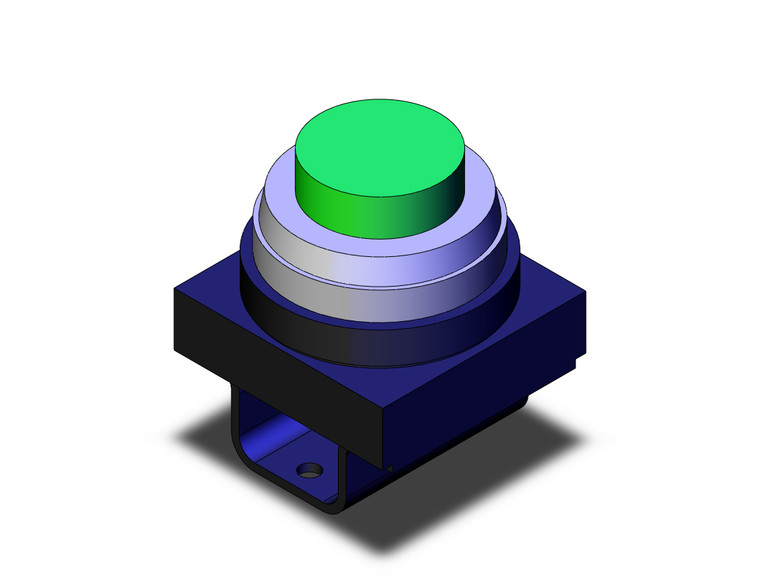 SMC VM-32CG Push-Button, Extended (Green)