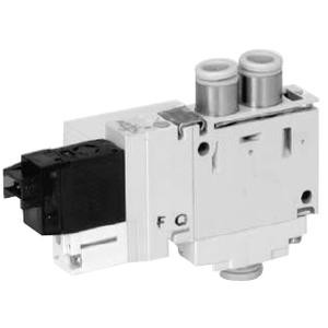 SMC VQ1260-5LC-C6 valve, latching, body pt (dc)
