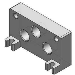 SMC VVFS3000-3A-2 Replacement Parts End Plate Assembly